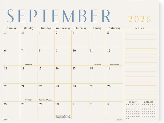 Jotsome Large Desk Calendar 2026-2027, Desktop Calendar