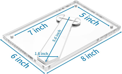 AITEE 5x7 Acrylic Picture Frame 3 Pack, Clear Lucite Frame with Stand