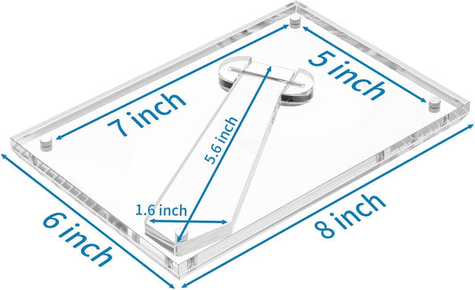 AITEE 5x7 Acrylic Picture Frame 3 Pack, Clear Lucite Frame with Stand