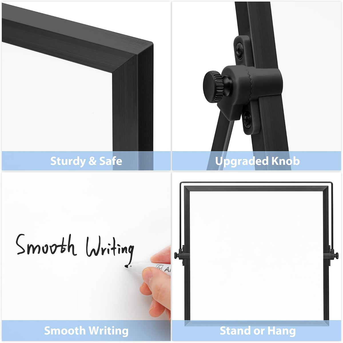 ARCOBIS Small WhiteBoard with Stand 10" X 10"