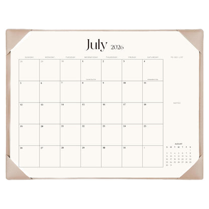 Desk Calendar 2026-2027 with Desk Mat – 22" x 17" Large Desk Pad Calendar Runs from July 2026 to December 2027, Office Supplies Desktop Monthly Calendar for Home & Office