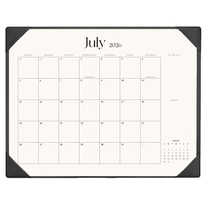 Desk Calendar 2026-2027 with Desk Mat – 22" x 17" Large Desk Pad Calendar Runs from July 2026 to December 2027, Office Supplies Desktop Monthly Calendar for Home & Office