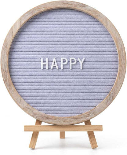 10" Round Felt Letter Board with 208 Letters