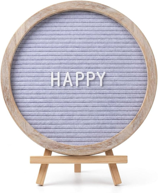 10" Round Felt Letter Board with 208 Letters
