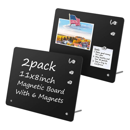 2 Pack Magnetic Board - Black Magnet Display Stand