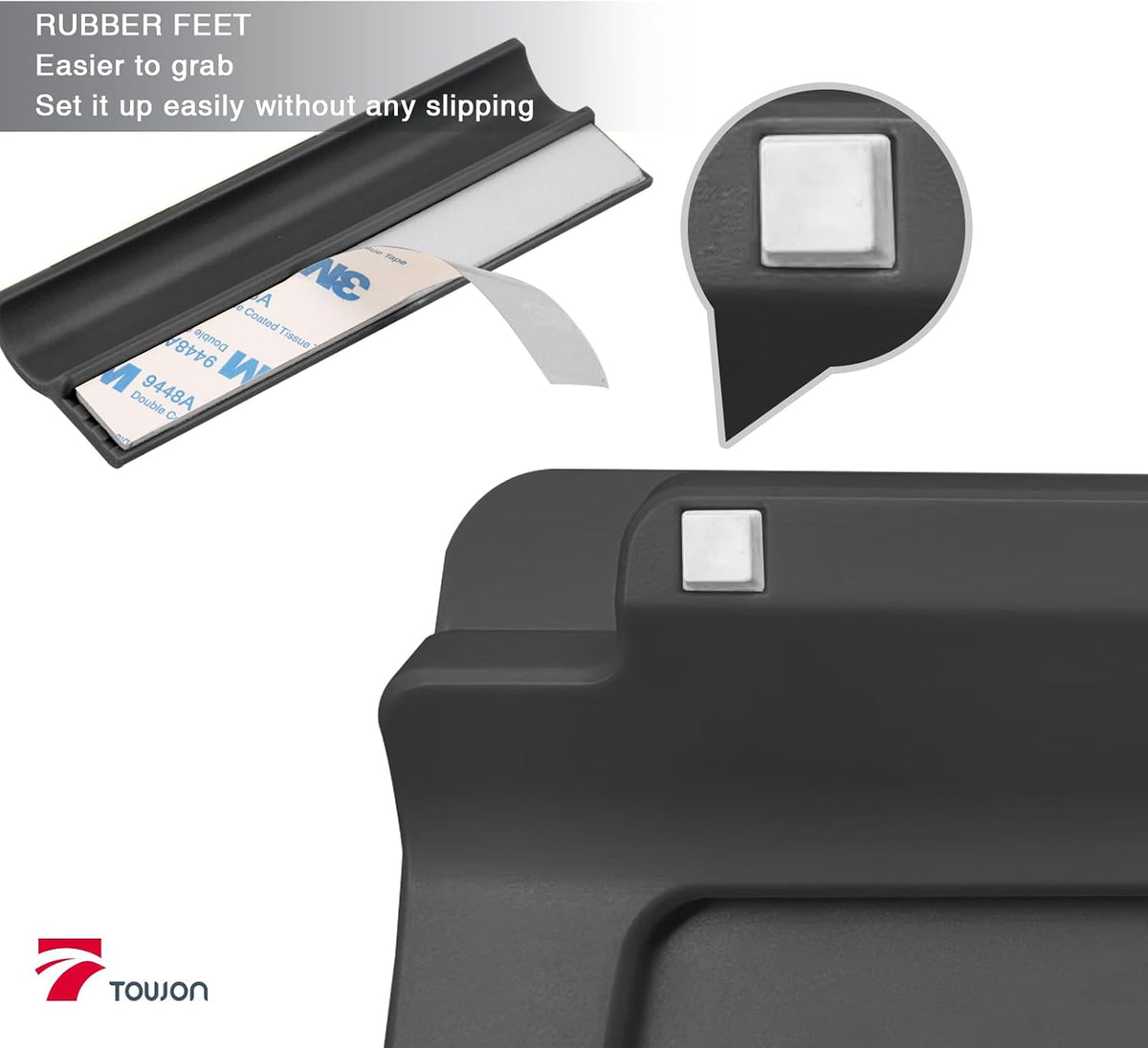 Black Mini Desktop Pure Glass Whiteboard, Small Glass Dry-Erase Whiteboard