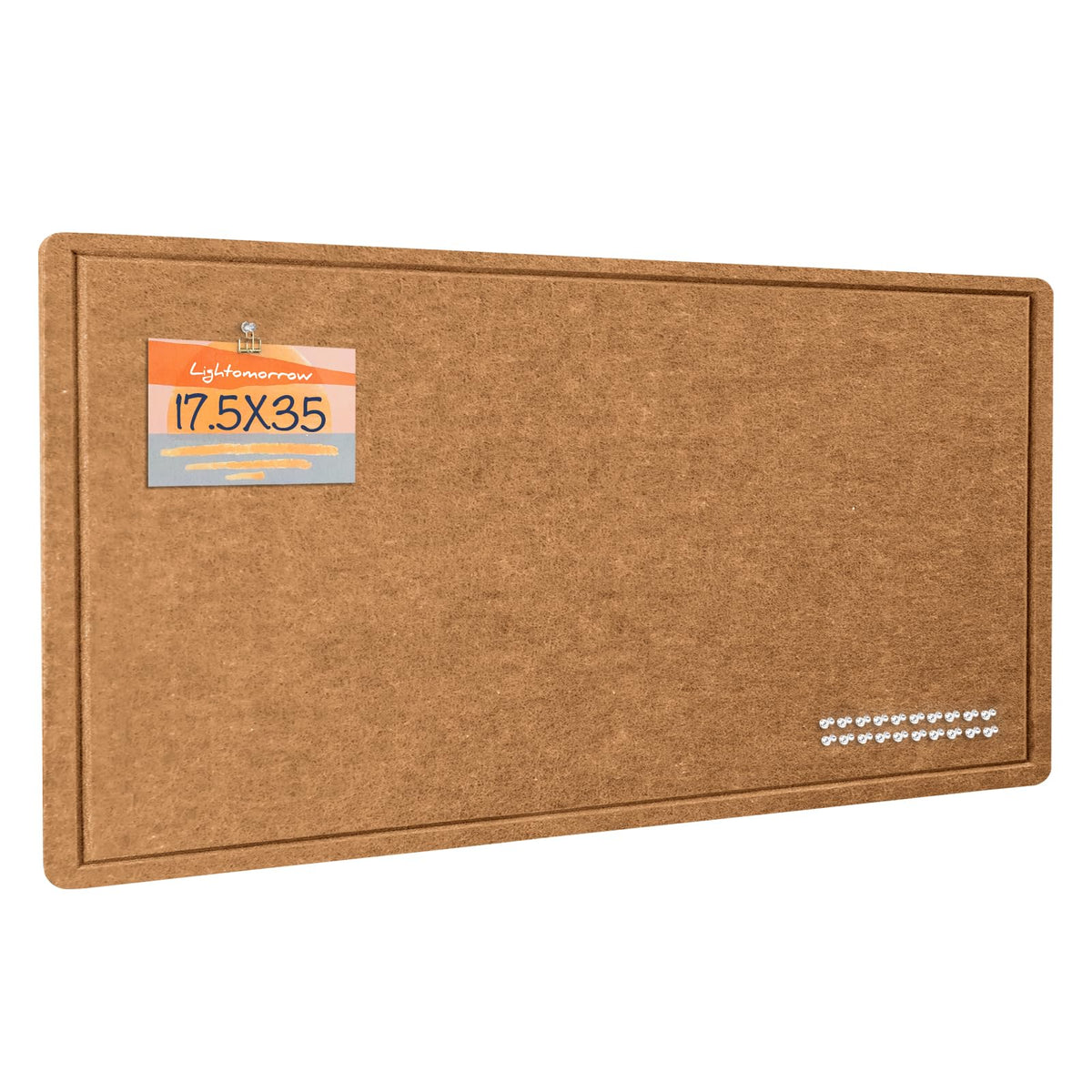 Felt Bulletin Board 36x24 inches, Decorative Pin Board for Home & Office