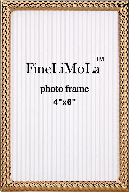 5x7'' Silver Rope Design Metal Picture Frames with Hi Quality Velvet Backing and Real Glass Front,Silver Photo Frame 7x5'' for Desktop Display Or Wall Hanging