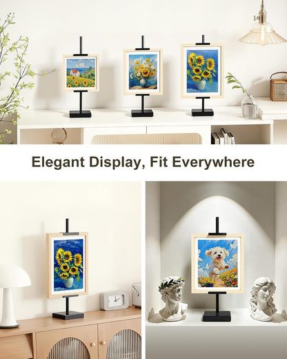 Adjustable Tabletop Easel Stand, Black 17" H Easels for Display