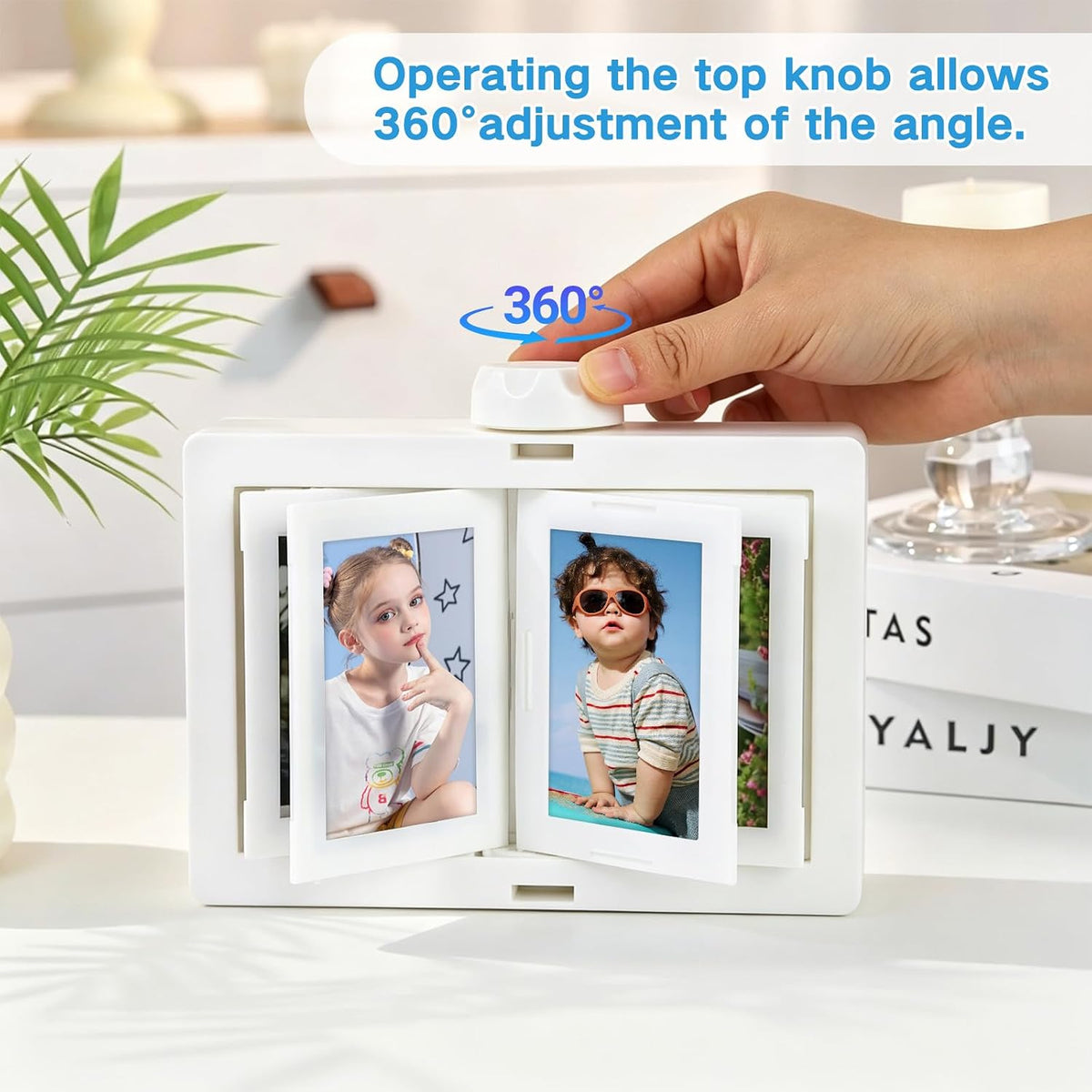 2x3 Mini Picture Frame Rotating frame for Instax Mini Photo Gifts for Women