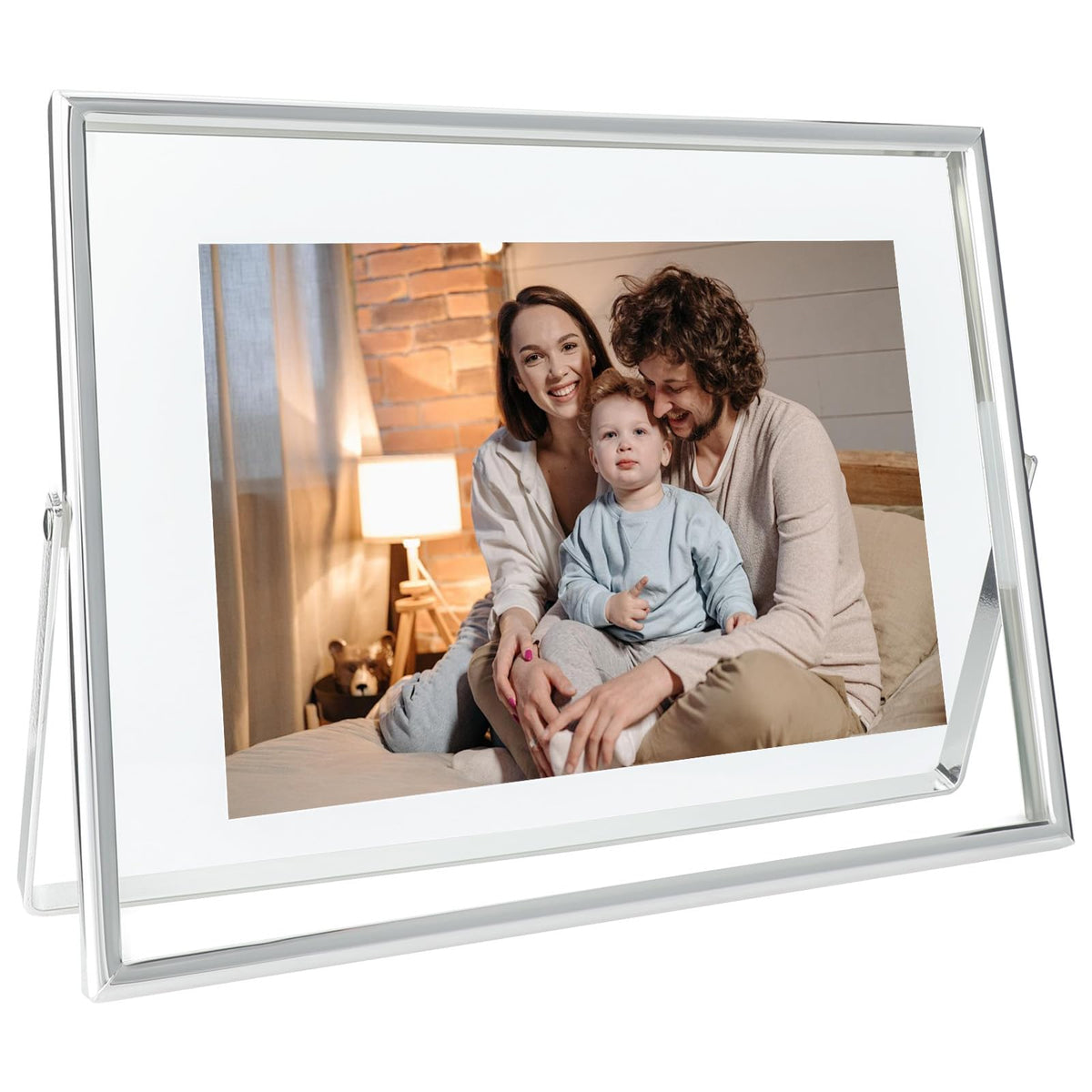 Silver Floating Frame, 4"x6", Horizontal