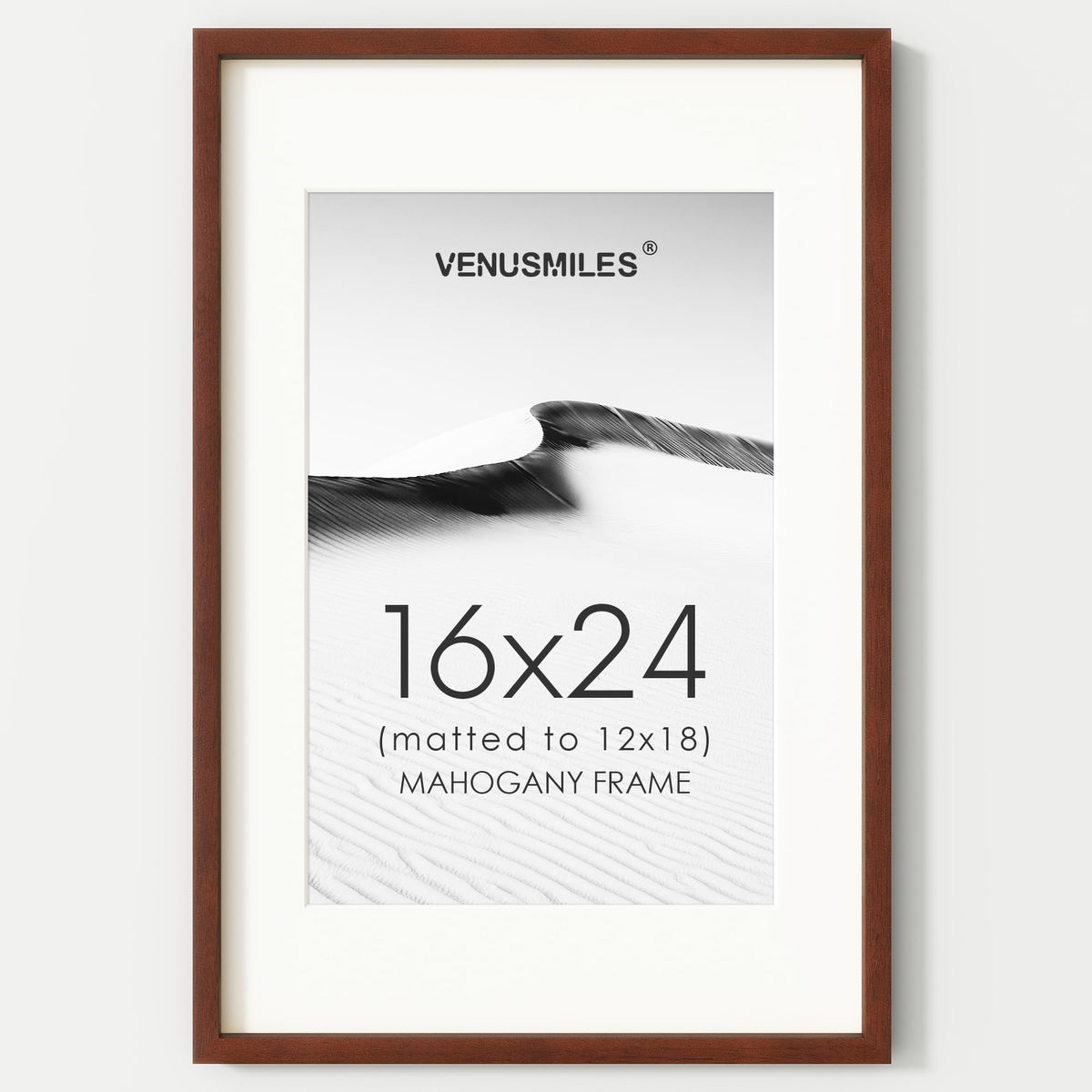 4x6 Picture Frame, USA-Sourced Natural Maple Wood Photo Collage Frame with HD Tempered Glass, Modern Simple 4 x 6 Wooden Frame Matted to 3.5x5, Gallery Wall Frames for Art, Wall or Tabletop Display