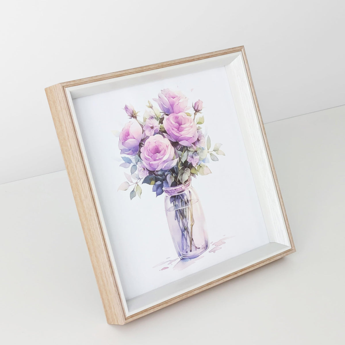 5x5 Blue Beige Square Picture Frame, 5x5 Resin Photo Frame, Wall and Desktop Display Picture Frame, Plexiglass