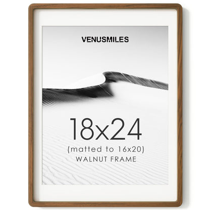 4x6 Picture Frame, USA-Sourced Natural Maple Wood Photo Collage Frame with HD Tempered Glass, Modern Simple 4 x 6 Wooden Frame Matted to 3.5x5, Gallery Wall Frames for Art, Wall or Tabletop Display