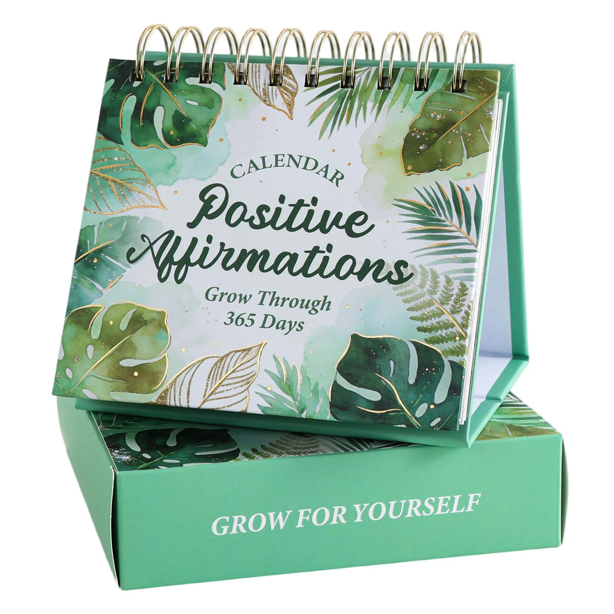Daily Flip Calendar with Inspirational Quotes - Motivational Perpetual Calendar Desk Office Home Decor for Women, Gifts Desk Accessories for Girls Positive Affirmations
