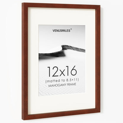 4x6 Picture Frame, USA-Sourced Natural Maple Wood Photo Collage Frame with HD Tempered Glass, Modern Simple 4 x 6 Wooden Frame Matted to 3.5x5, Gallery Wall Frames for Art, Wall or Tabletop Display