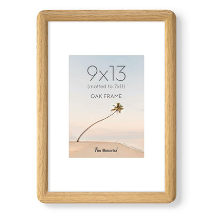 6x6 Picture Frame, USA-Sourced Walnut Wood Photo Frame with Tempered Glass, Handcrafted Rustic Farmhouse Frame for Wall & Tabletop Display, Matted to 4x4