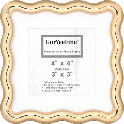 3-2x3'' Silver Heavy-Duty Zinc Alloy Picture Frames,Wave Design Silver Picture Frame Multi 3x2'' Photo Frame,with Black Premium Velvet Backing,for Desktop and Wall Hanging.
