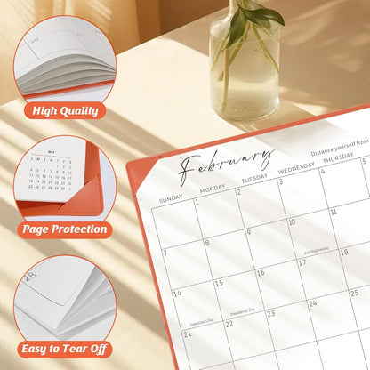 Desk Calendar 2026-2027 with Desktop Mat,22x17'' Large Desktop Pad Calendar