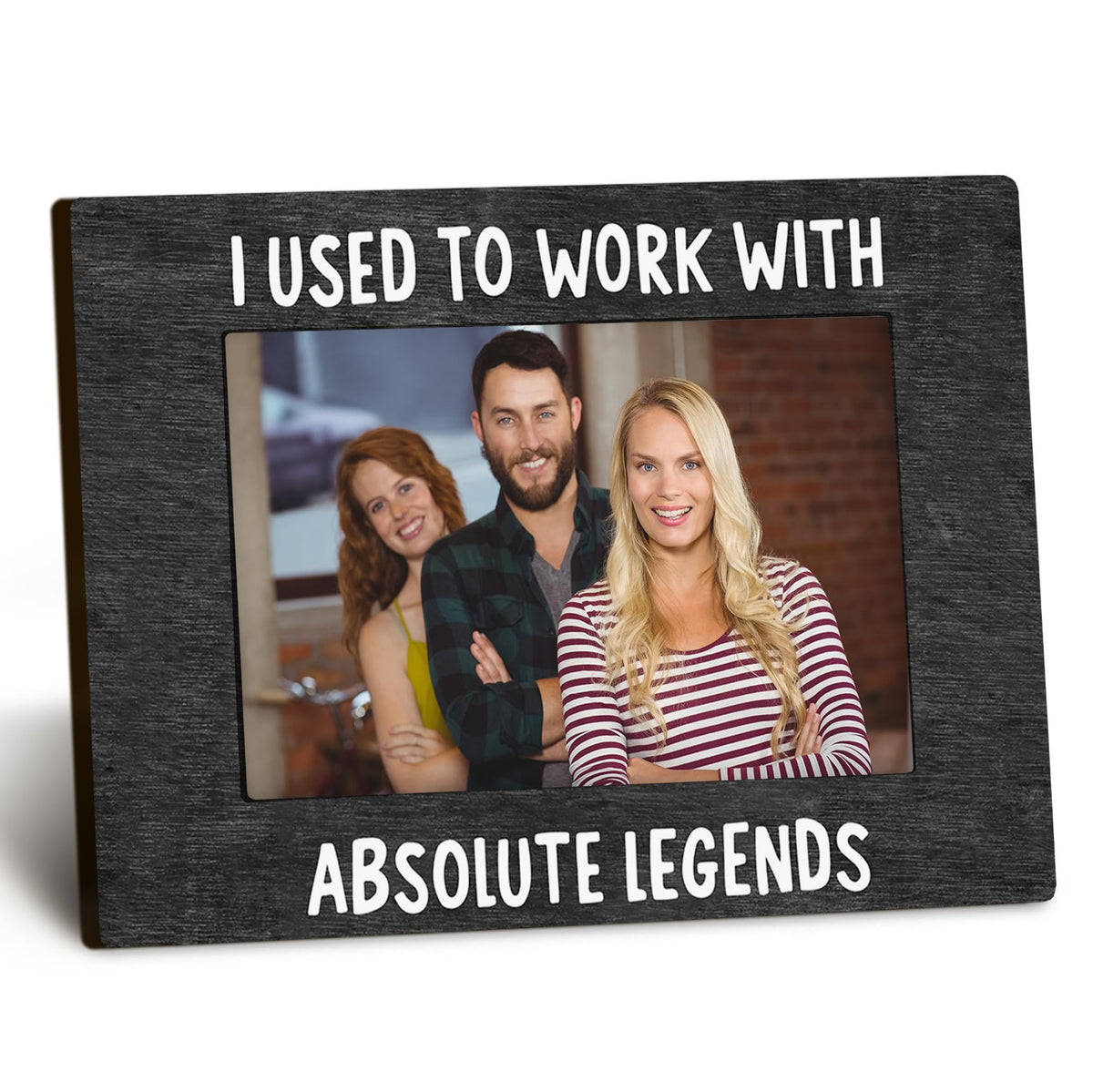 Coworkers 4x6 Picture Frame, Retirement Farewell Photo Frame, Best Retired Gifts for Coworkers Leaving, I Used to Work with Absolute Legends Picture Photo Frames for Desk Decor