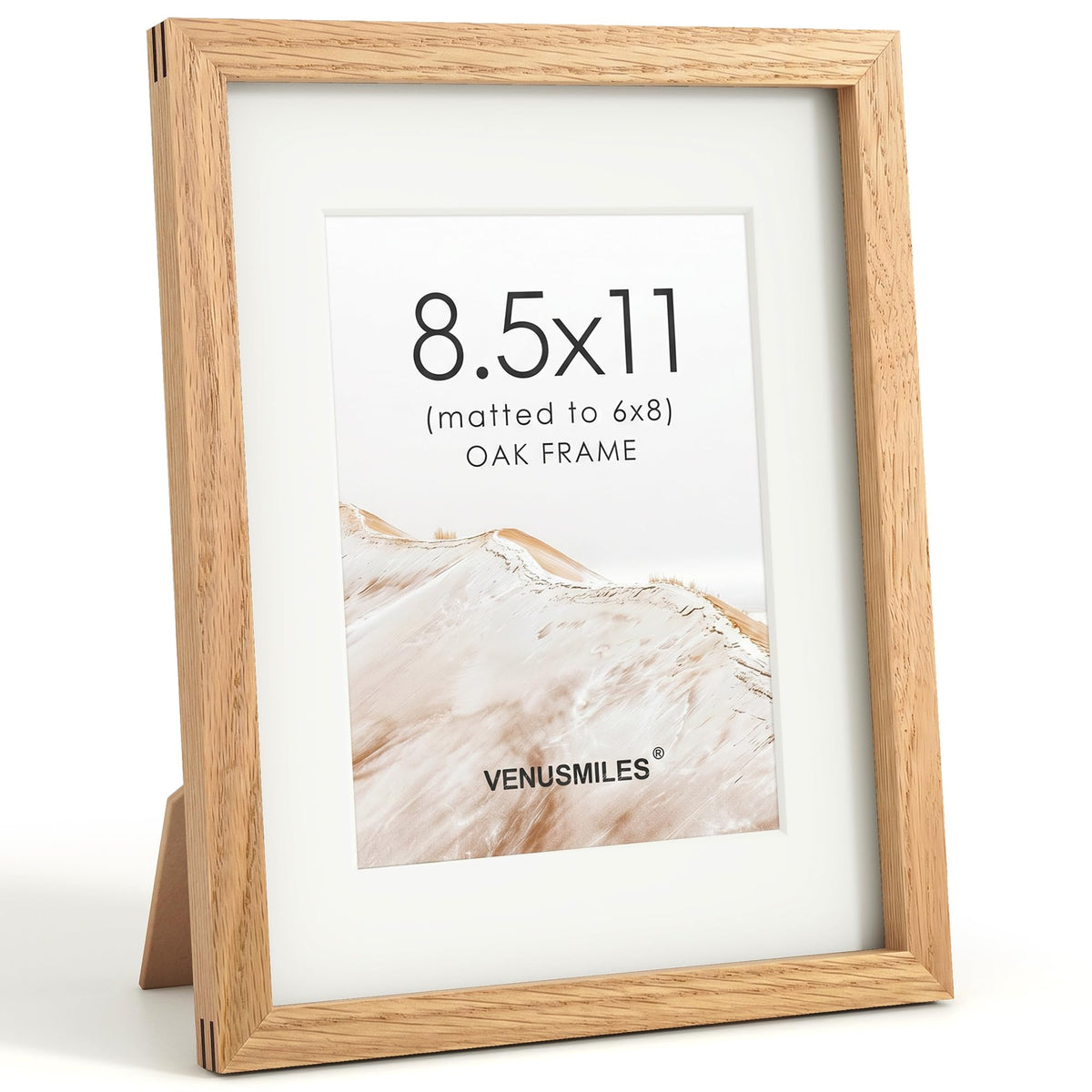 4x6 Picture Frame, USA-Sourced Natural Maple Wood Photo Collage Frame with HD Tempered Glass, Modern Simple 4 x 6 Wooden Frame Matted to 3.5x5, Gallery Wall Frames for Art, Wall or Tabletop Display