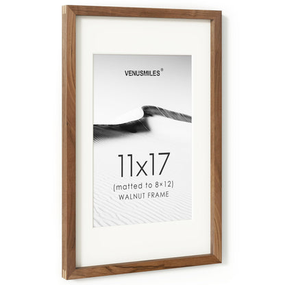 4x6 Picture Frame, USA-Sourced Natural Maple Wood Photo Collage Frame with HD Tempered Glass, Modern Simple 4 x 6 Wooden Frame Matted to 3.5x5, Gallery Wall Frames for Art, Wall or Tabletop Display