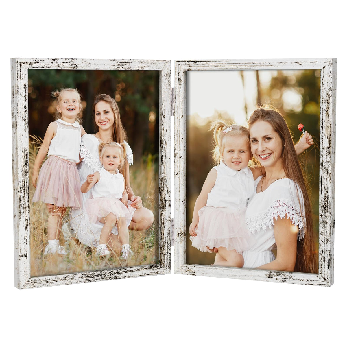 4x6 Triple Picture Frame Tabletop Display for Photos Pink