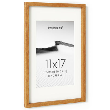 4x6 Picture Frame, USA-Sourced Natural Maple Wood Photo Collage Frame with HD Tempered Glass, Modern Simple 4 x 6 Wooden Frame Matted to 3.5x5, Gallery Wall Frames for Art, Wall or Tabletop Display