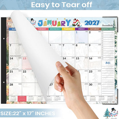 2027 Calendar - 2027 Desk Calendar, 22" x 17", Jan.2027 - Dec.2027