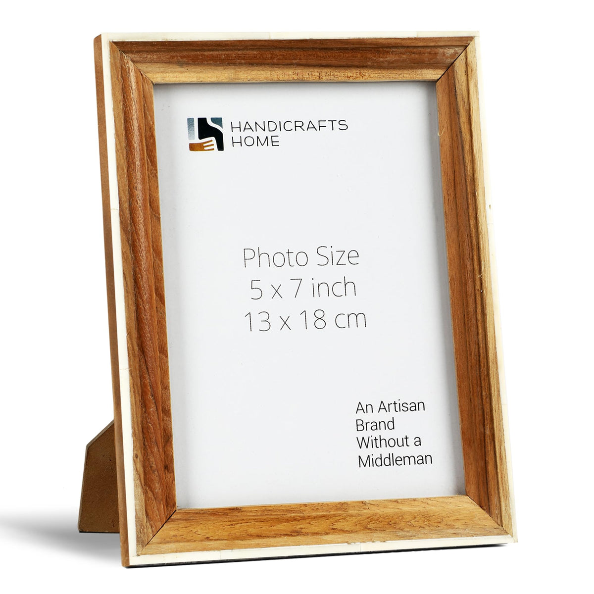 Handicrafts Home Handmade 5x7 Wood Picture Frame Neutral Modern Home Decor