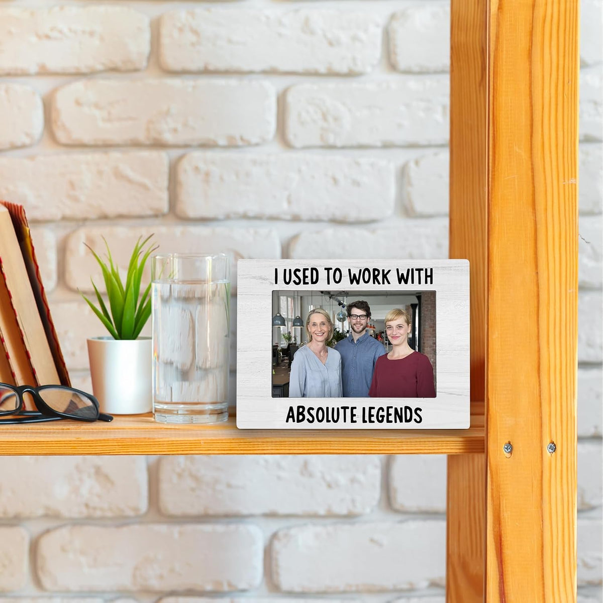 Coworkers 4x6 Picture Frame, Retirement Farewell Photo Frame, Best Retired Gifts for Coworkers Leaving, I Used to Work with Absolute Legends Picture Photo Frames for Desk Decor