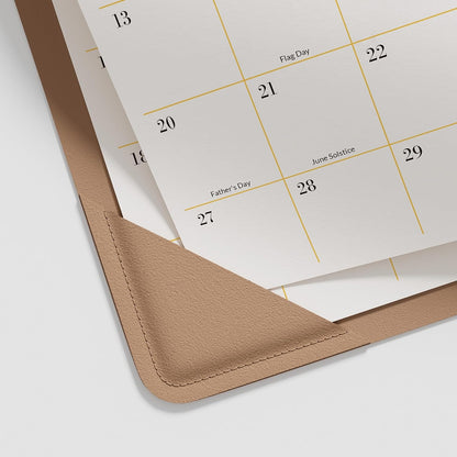 Jotsome Desk Calendar 2026-2027 with Protective Mat, Desktop Calendar