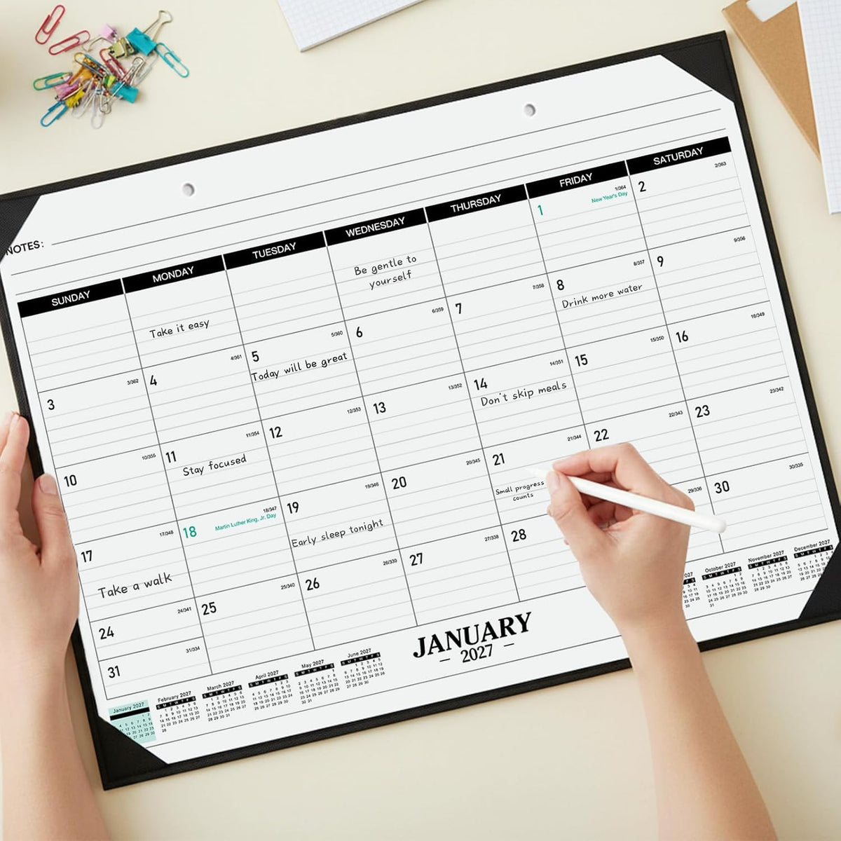 2027 Desk Calendar - 2027 Desk Calendar Large 22x17, Jan 2027‑Dec 2027