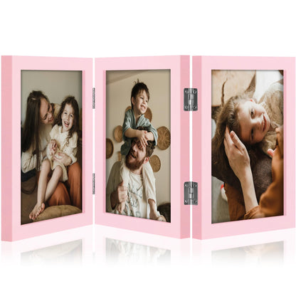 decorUhome Black Triple 4x6 Picture Frame Vertical