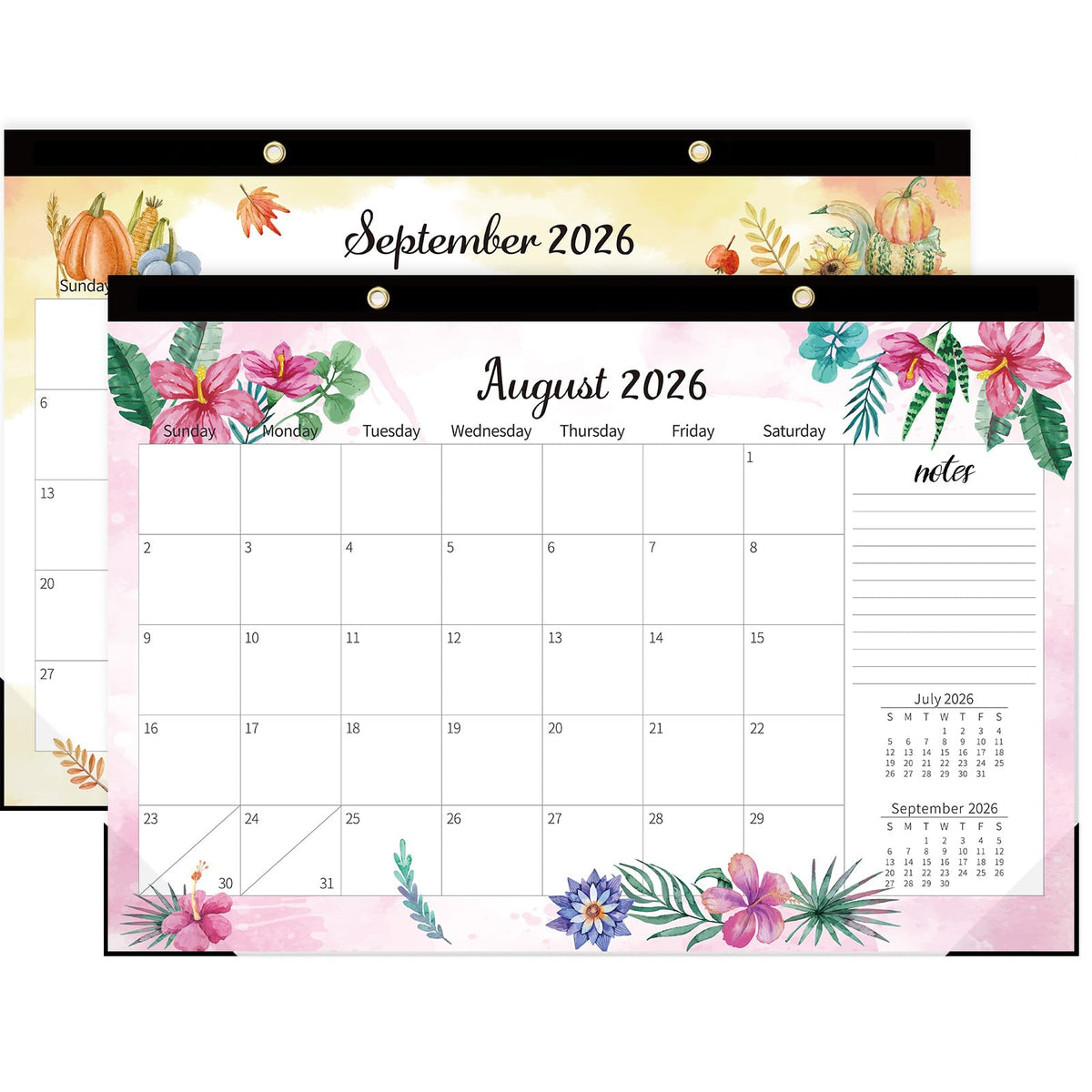 GuassLee Large Desk Calendar 2027-2028, 18 Months, 22" x 17"