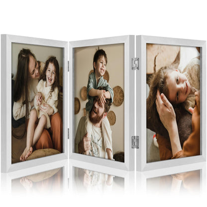 decorUhome Black Triple 4x6 Picture Frame Vertical