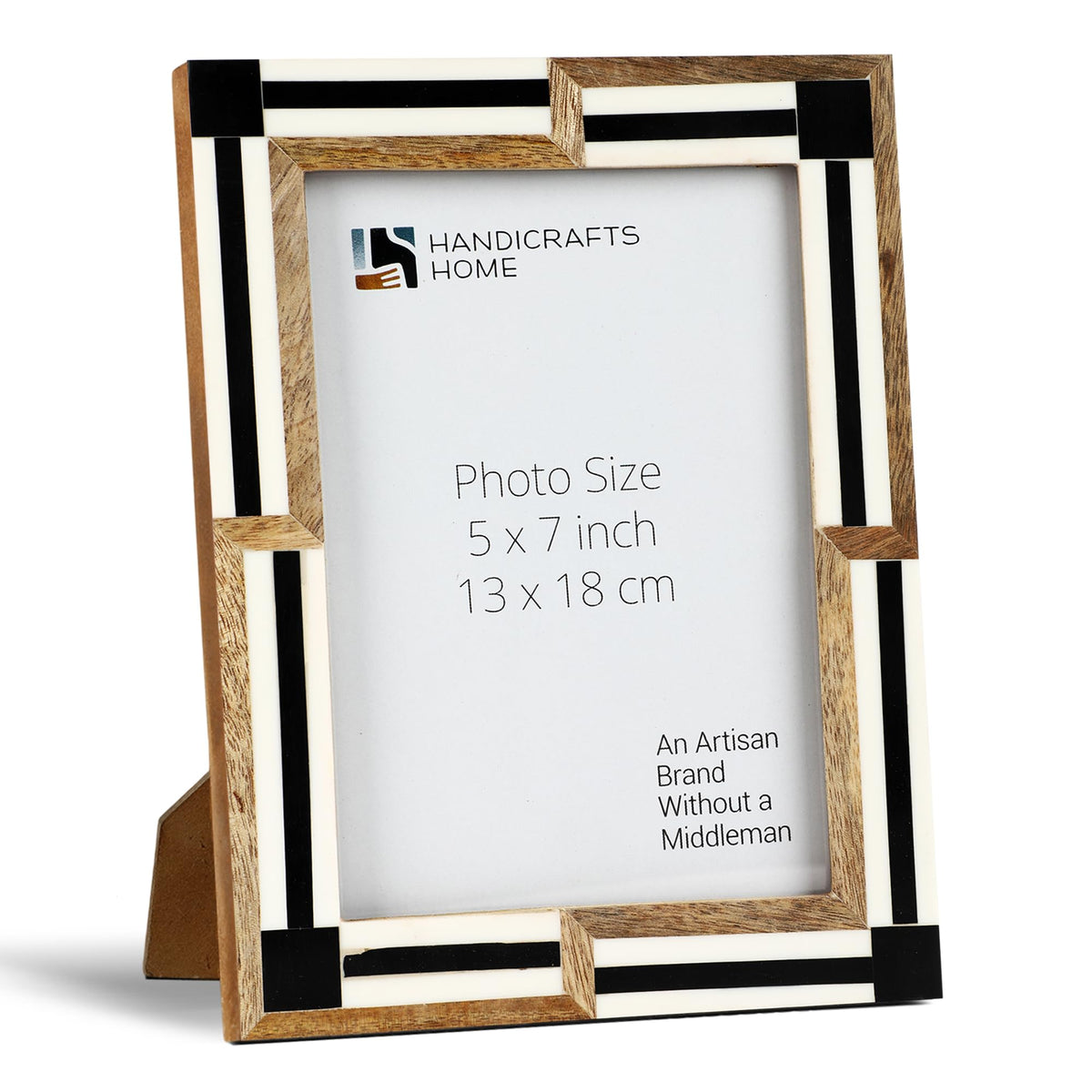 Handicrafts Home Handmade 5x7 Wood Picture Frame Neutral Modern Home Decor
