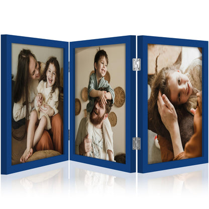 decorUhome Black Triple 4x6 Picture Frame Vertical