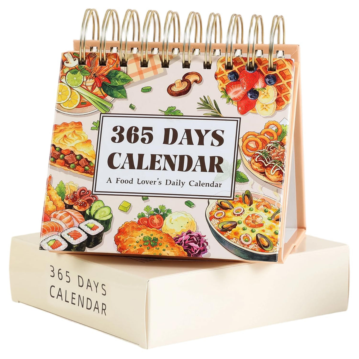 Daily Flip Calendar with Inspirational Quotes - Motivational Perpetual Calendar Desk Office Home Decor for Women, Gifts Desk Accessories for Girls Positive Affirmations