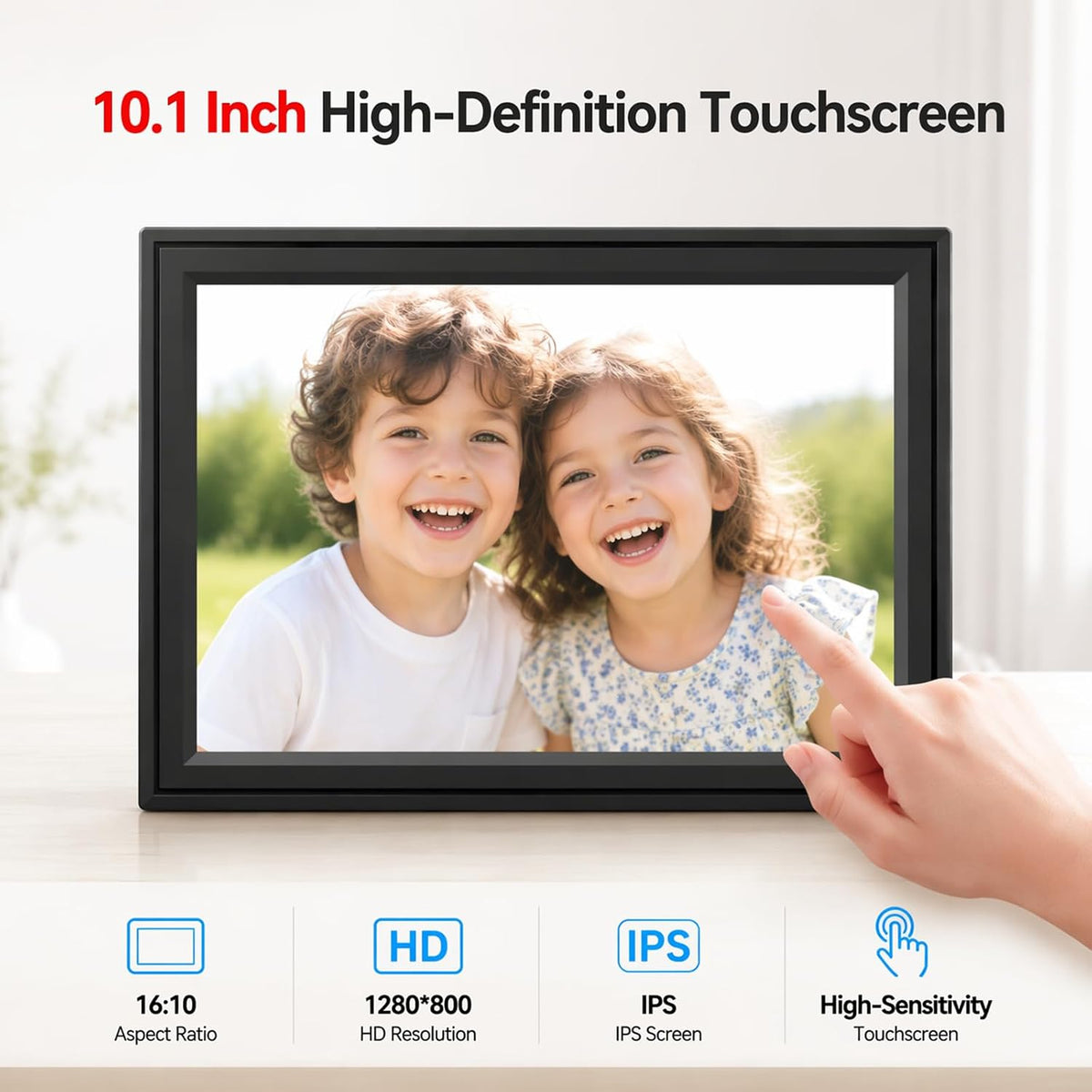 Digital Picture Frame 1280×800 HD Touch Screen Wall-Mountable