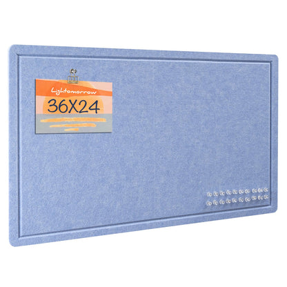Felt Bulletin Board 36x24 inches, Decorative Pin Board for Home & Office