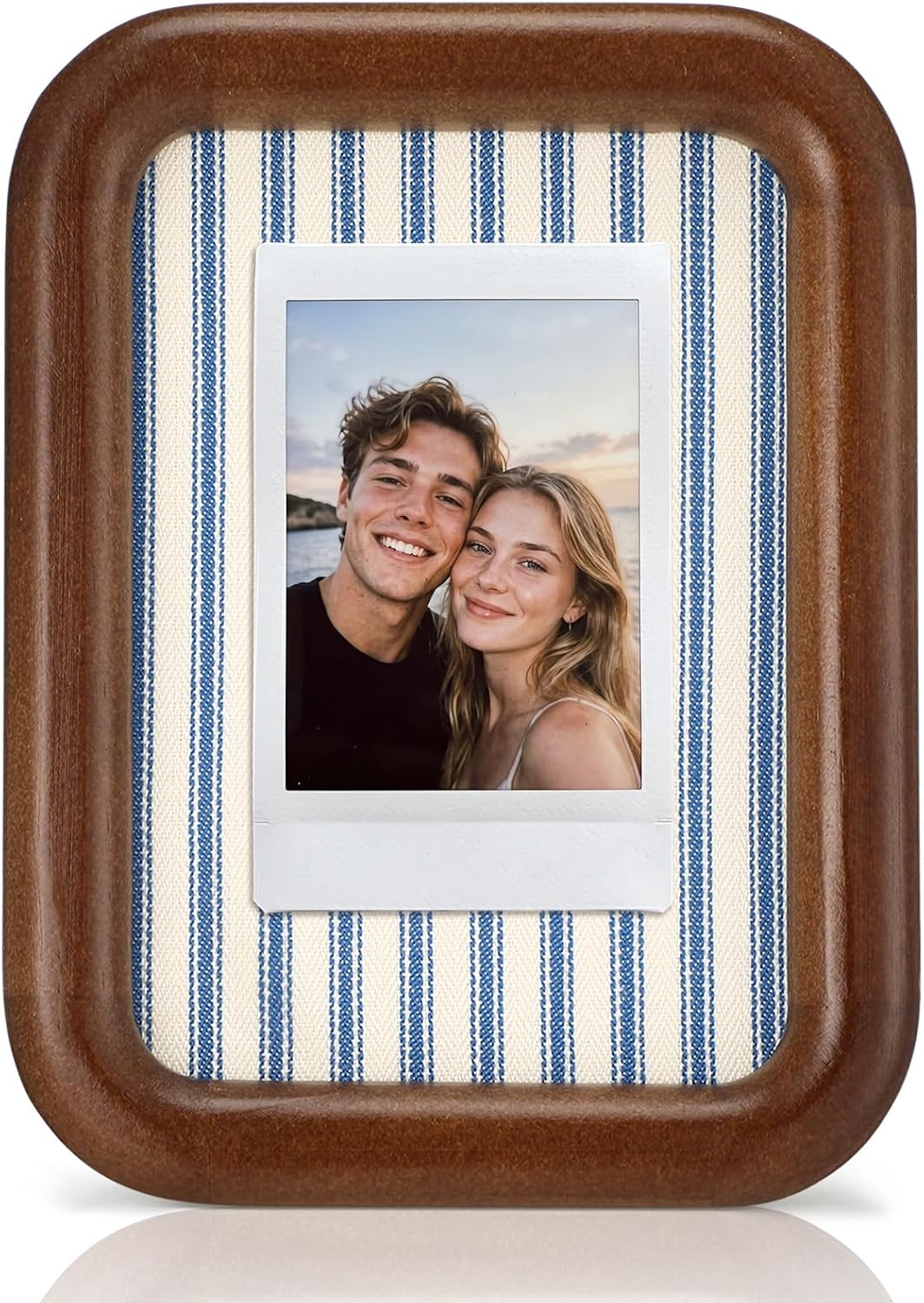 Lineshading 3.5x5 Picture Frame Solid Wood Rustic Farmhouse Wall Mount