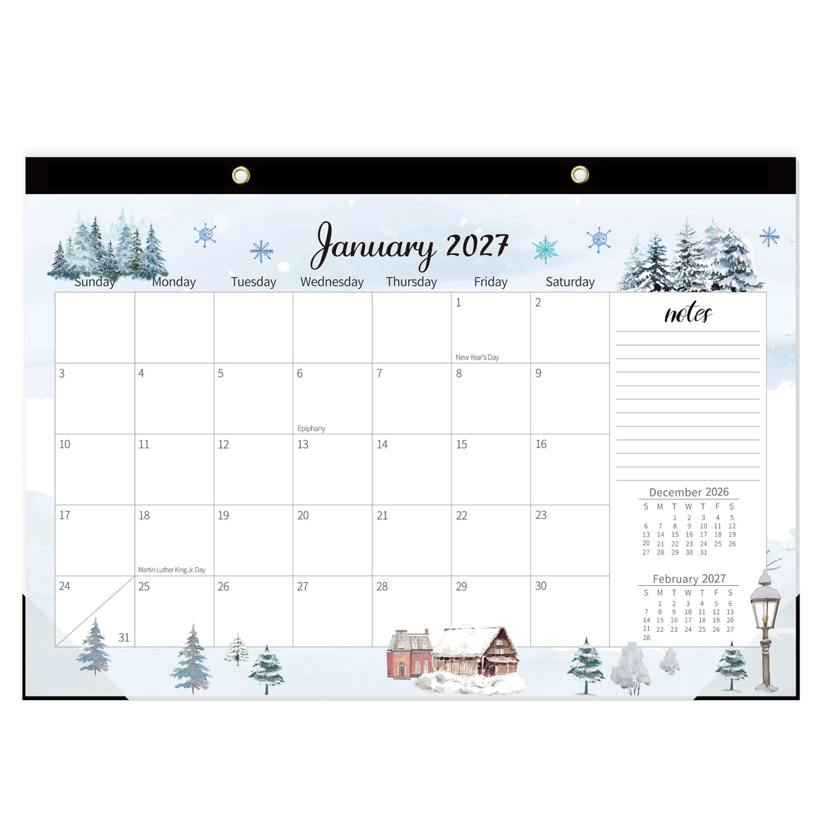 GuassLee Large Desk Calendar 2027-2028, 18 Months, 22" x 17"