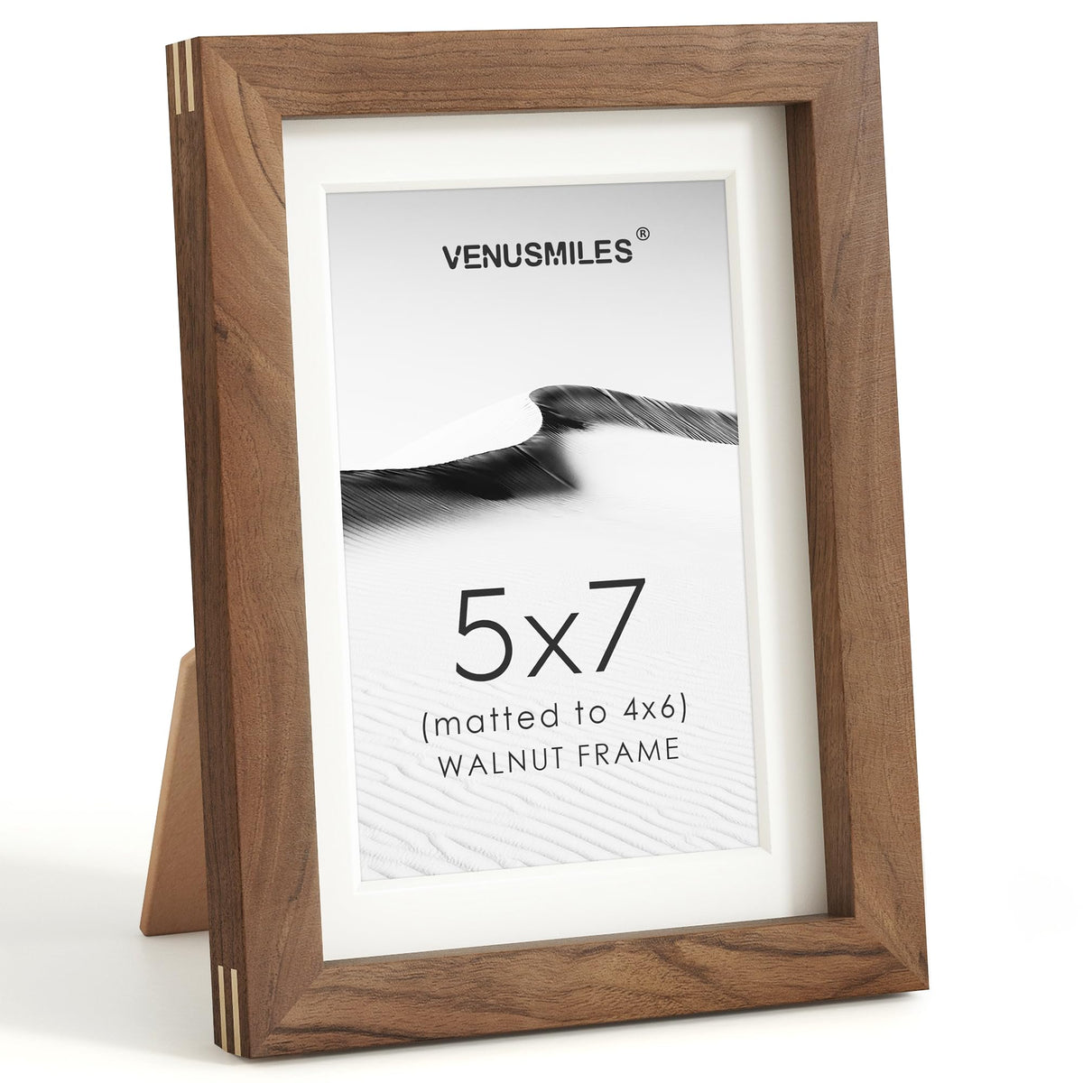 4x6 Picture Frame, USA-Sourced Natural Maple Wood Photo Collage Frame with HD Tempered Glass, Modern Simple 4 x 6 Wooden Frame Matted to 3.5x5, Gallery Wall Frames for Art, Wall or Tabletop Display