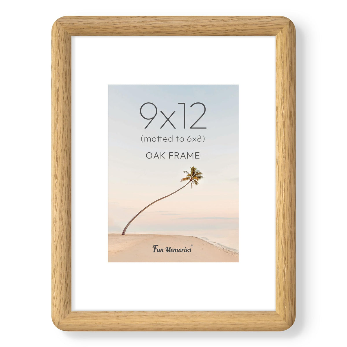 6x6 Picture Frame, USA-Sourced Walnut Wood Photo Frame with Tempered Glass, Handcrafted Rustic Farmhouse Frame for Wall & Tabletop Display, Matted to 4x4