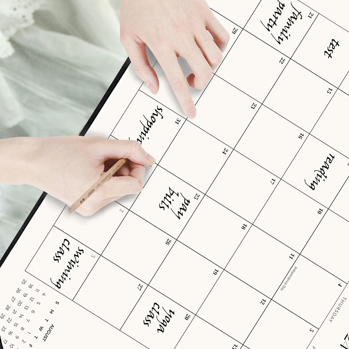 Large Desk Calendar 2026-2027 with Desk Mat, Desktop Calendar 18 Monthly Runs from January 2026 to June 2027, Desk Pad Calendar 22 x 17 Inch Perfect for Planning, Organizing, and Scheduling Your Life (Black)