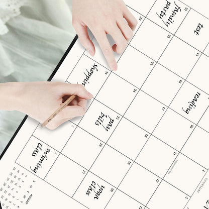 Large Desk Calendar 2026-2027 with Desk Mat, Desktop Calendar 18 Monthly Runs from January 2026 to June 2027, Desk Pad Calendar 22 x 17 Inch Perfect for Planning, Organizing, and Scheduling Your Life (Black)