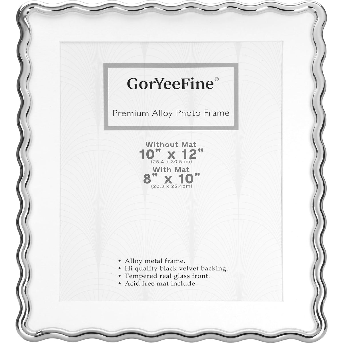 3-2x3'' Silver Heavy-Duty Zinc Alloy Picture Frames,Wave Design Silver Picture Frame Multi 3x2'' Photo Frame,with Black Premium Velvet Backing,for Desktop and Wall Hanging.
