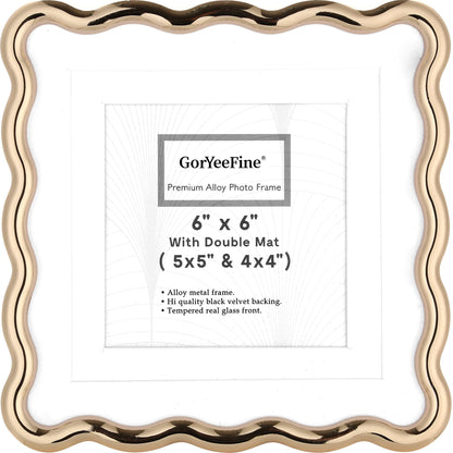3-2x3'' Silver Heavy-Duty Zinc Alloy Picture Frames,Wave Design Silver Picture Frame Multi 3x2'' Photo Frame,with Black Premium Velvet Backing,for Desktop and Wall Hanging.