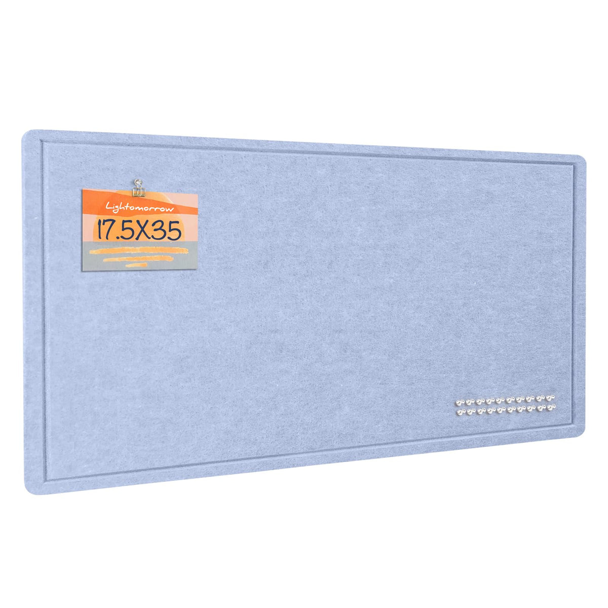 Felt Bulletin Board 36x24 inches, Decorative Pin Board for Home & Office